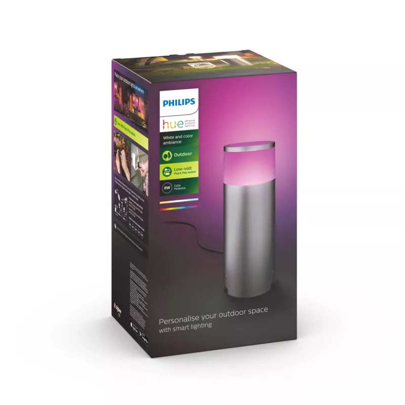 Philips Hue White and Colour Ambience vonkajšie svietidlo Poller