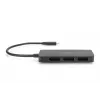 Digitus DS-45334 3-portový MST video hub, USB-C na 3x DisplayPort, čierny