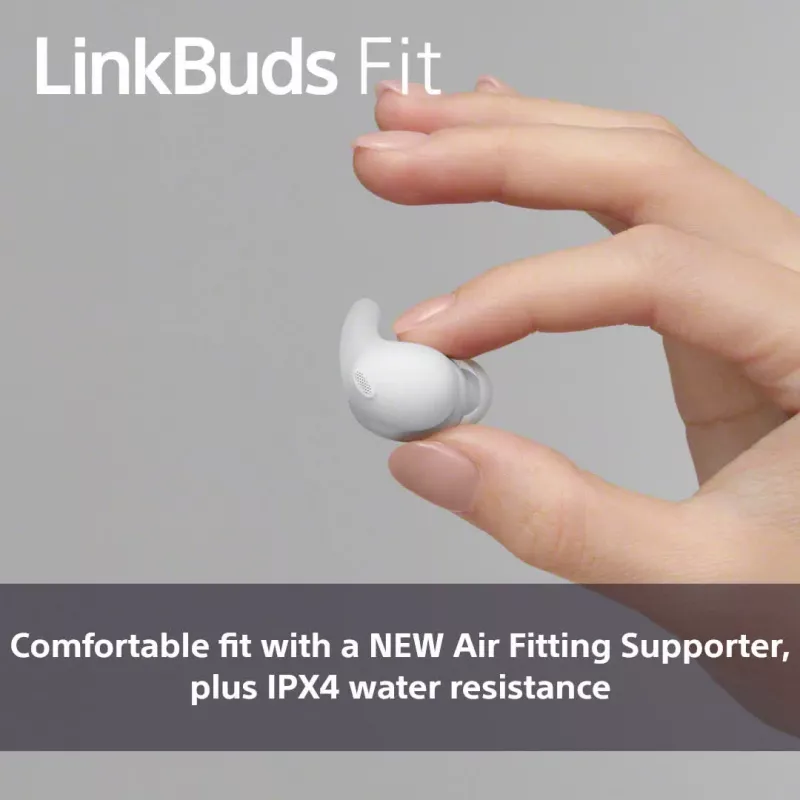 Bezdrôtové In-Ear slúchadlá Sony LinkBuds Fit WFLS910NB — Bluetooth, 20–20000 Hz, dosah 10 m, 75 g, čierne