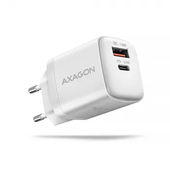 Nabíjačka pre mobilné zariadenia Axagon ACU-PQ20W univerzálna biela
