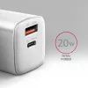 Nabíjačka pre mobilné zariadenia Axagon ACU-PQ20W univerzálna biela