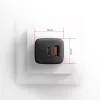 Axagon ACU-PQ30 PD3.0 & QC4+ 2xOUTPUTS nástenná nabíjačka 30W