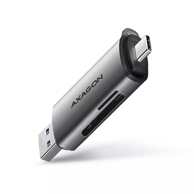Axagon CRE-SAC SuperSpeed USB-C+USB-A čítačka kariet 5 Gbit/s