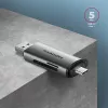 Axagon CRE-SAC SuperSpeed USB-C+USB-A čítačka kariet 5 Gbit/s