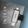 Axagon CRE-SAC SuperSpeed USB-C+USB-A čítačka kariet 5 Gbit/s