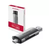 Axagon CRE-SAC SuperSpeed USB-C+USB-A čítačka kariet 5 Gbit/s