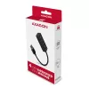 Axagon HUE-M1A 4x USB 3.2 Gen 1 MINI hub, kov, 20 cm USB-A kábel