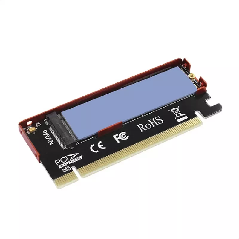 Axagon PCEM2-S PCIe x16 - M.2 NVMe M-Key adaptér slotu, s pasívnym hliníkovým chladičom