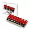 Axagon PCEM2-S PCIe x16 - M.2 NVMe M-Key adaptér slotu, s pasívnym hliníkovým chladičom