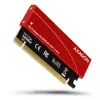Axagon PCEM2-S PCIe x16 - M.2 NVMe M-Key adaptér slotu, s pasívnym hliníkovým chladičom