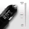 Axagon PWC-5V5 SMART auto nabíjačka 24W, 2x USB-A port, 5V/2,4A + 5V/2,4A