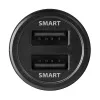Axagon PWC-5V5 SMART auto nabíjačka 24W, 2x USB-A port, 5V/2,4A + 5V/2,4A