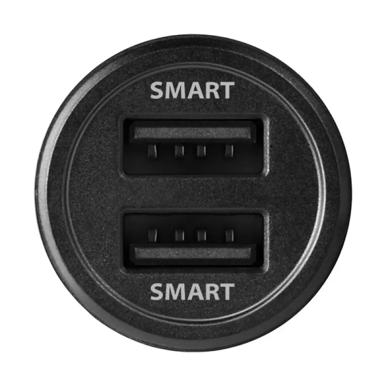 Axagon PWC-5V5 SMART auto nabíjačka 24W, 2x USB-A port, 5V/2,4A + 5V/2,4A