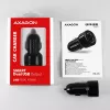 Axagon PWC-5V5 SMART auto nabíjačka 24W, 2x USB-A port, 5V/2,4A + 5V/2,4A