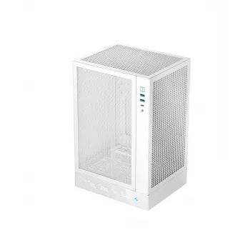 DeepCool R-CH170-WHNPI0D-G-1 skriňa biela, Mini-ATX, LED displej, 305 mm GPU, 172 mm CPU chladič