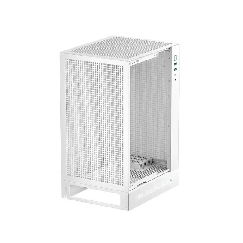 DeepCool CH170 Digital R-CH170-WHNPI0D-G-1 počítačová skriňa Mini-ITX Mini Tower bez zdroja, 2x USB 3.0, USB-C, biela