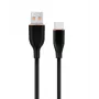 GEMBIRD Premium silikónový USB Type-C nabíjací a dátový kábel, 1,5 m – čierny