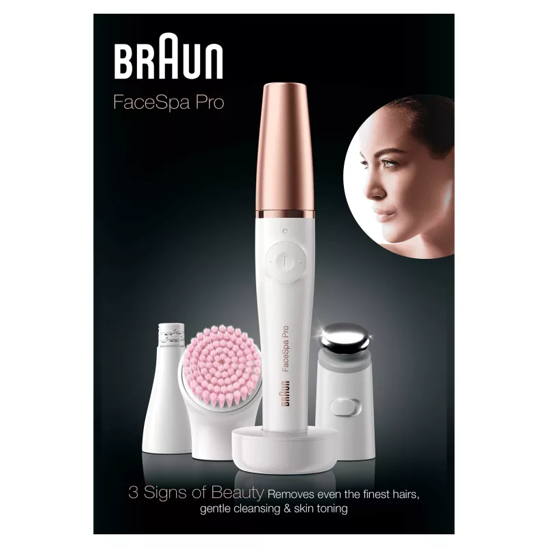 Epilátor na tvár Braun 81636295, biela/bronzová