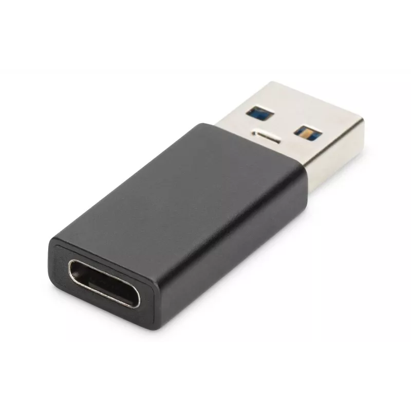 DIGITUS USB Type-C adaptér, typ A na C M/F, 3A, 5GB, verzia 3.0, čierny