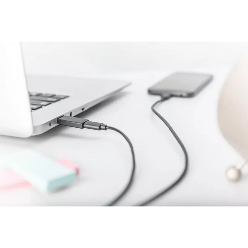 DIGITUS USB Type-C adaptér, typ A na C M/F, 3A, 5GB, verzia 3.0, čierny