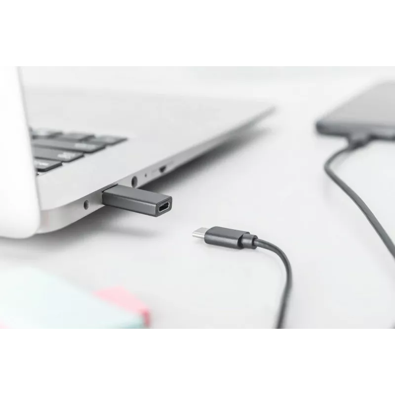 DIGITUS USB Type-C adaptér, typ A na C M/F, 3A, 5GB, verzia 3.0, čierny