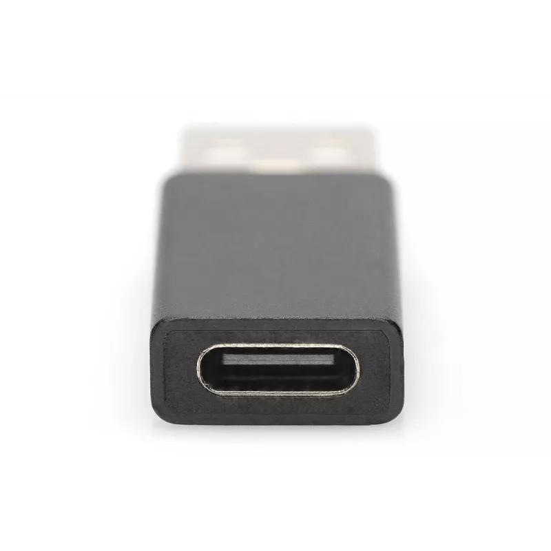 DIGITUS USB Type-C adaptér, typ A na C M/F, 3A, 5GB, verzia 3.0, čierny
