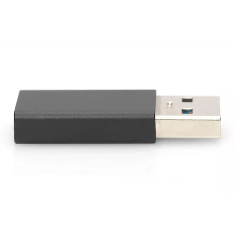 DIGITUS USB Type-C adaptér, typ A na C M/F, 3A, 5GB, verzia 3.0, čierny