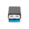 DIGITUS USB Type-C adaptér, typ A na C M/F, 3A, 5GB, verzia 3.0, čierny