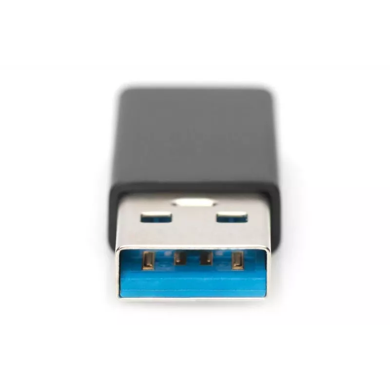 DIGITUS USB Type-C adaptér, typ A na C M/F, 3A, 5GB, verzia 3.0, čierny