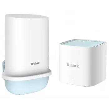 D-Link 5G Wi-Fi 6 Kit s externou anténou DWP-1010/KT, biela, interný, Mesh systém, napájanie, stav, dvojpásmové (2,4 GHz / 5 GHz), Wi-Fi 6 (802.11ax)