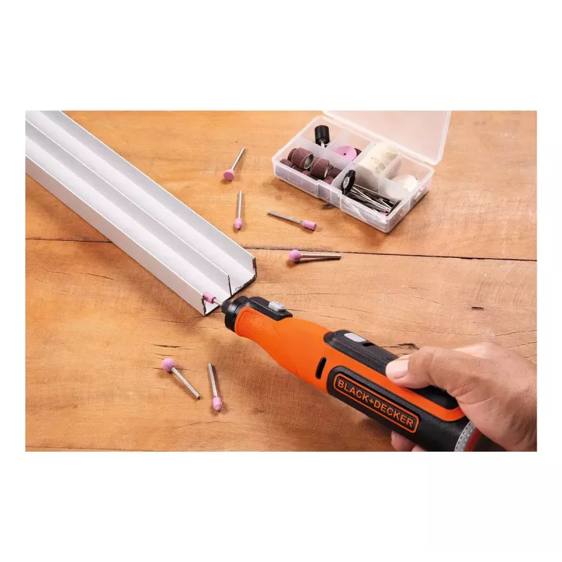 Elektrická gravírovacia fréza Black & Decker BCRT8I-XJ – ručná presná gravírovacia fréza, ľahký dizajn