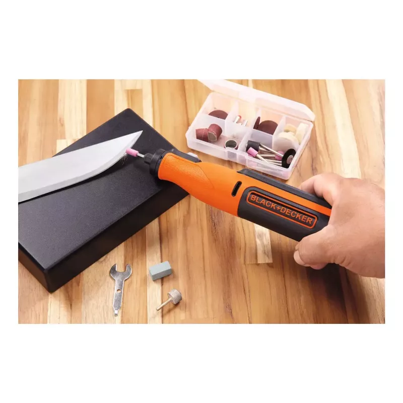 Elektrická gravírovacia fréza Black & Decker BCRT8I-XJ – ručná presná gravírovacia fréza, ľahký dizajn