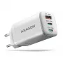 Axagon ACU-DPQ65W PD3.0 & QC4+ 3x VÝSTUPY nástenná nabíjačka 65W