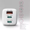 Axagon ACU-DPQ65W PD3.0 & QC4+ 3x VÝSTUPY nástenná nabíjačka 65W