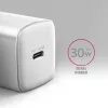 Nástenná nabíjačka Axagon ACU-PD30W 1x QC3.0/AFC/FCP/PD Type-C 30W biela