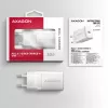 Nástenná nabíjačka Axagon ACU-PD30W 1x QC3.0/AFC/FCP/PD Type-C 30W biela