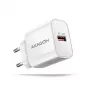 Axagon ACU-QC18W QC3.0 1xVÝSTUP nástenná nabíjačka 18W