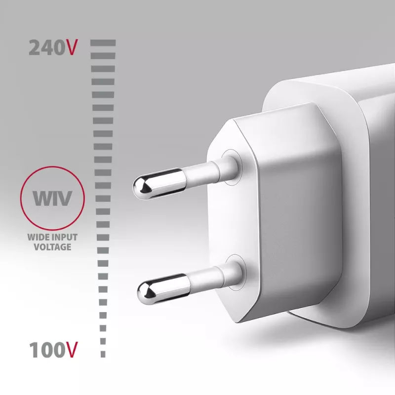 Axagon ACU-QC18W QC3.0 1xVÝSTUP nástenná nabíjačka 18W