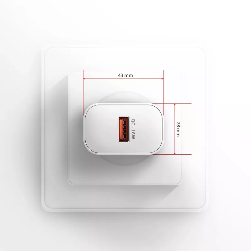 Axagon ACU-QC18W QC3.0 1xVÝSTUP nástenná nabíjačka 18W