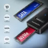 Axagon ADM2-CM USB-C adaptér M.2 NVMe SATA 10Gbps čierny