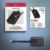 Axagon ADM2-CM USB-C adaptér M.2 NVMe SATA 10Gbps čierny