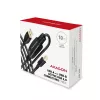 Axagon ADR-210B aktívny prepojovací/repeater kábel USB 2.0 konektor samec A na konektor samec B, 10 m