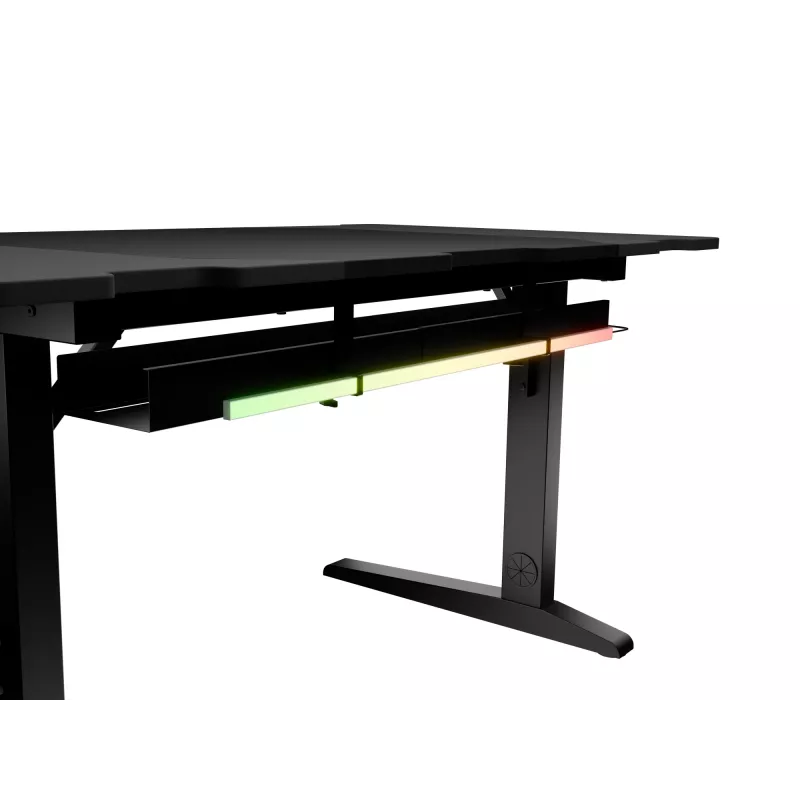 Rovný počítačový stôl GENESIS NDS-2249 čierny MDF 140x75cm