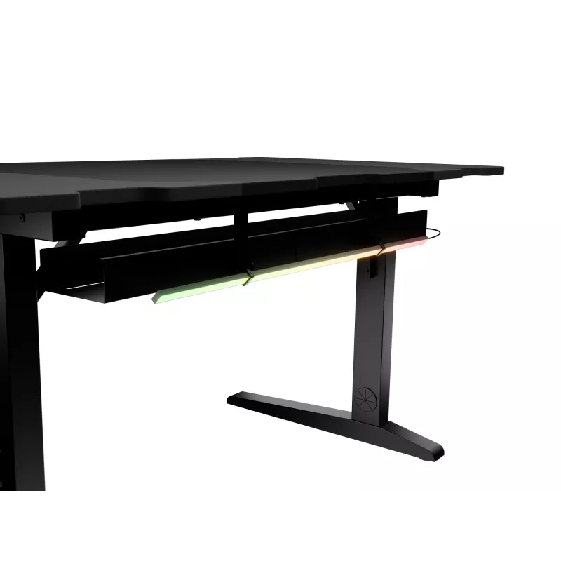 Rovný počítačový stôl GENESIS NDS-2249 čierny MDF 140x75cm