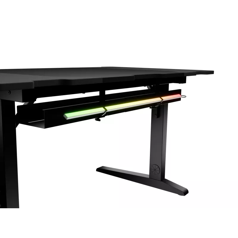 Rovný počítačový stôl GENESIS NDS-2249 čierny MDF 140x75cm