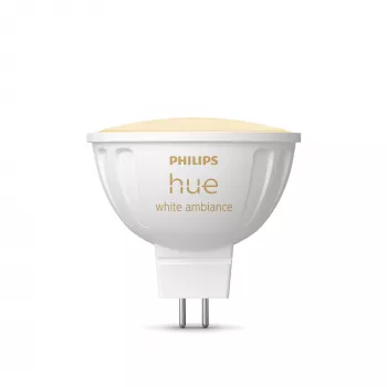 Philips Hue White Ambiance MR16 – smart svietidlo, smart lampa, Bluetooth/Zigbee, biela, LED, GU5.3, MR16