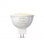 Philips Hue White Ambiance MR16 inteligentná LED bodová žiarovka, GU5.3, 12 V, 5,1 W, 400 lm, od teplej po studenú bielu, stmievateľná