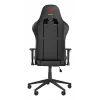 Herná stolička GENESIS Nitro 440 G2, čalúnené sedadlo, textil/ekokoža, sivá/čierna, max. 120 kg, nastaviteľné operadlo a 1D podrúčky