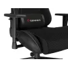 Herná stolička GENESIS Nitro 440 G2, čalúnené sedadlo, textil/ekokoža, sivá/čierna, max. 120 kg, nastaviteľné operadlo a 1D podrúčky
