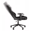 Herná stolička GENESIS Nitro 440 G2, čalúnené sedadlo, textil/ekokoža, sivá/čierna, max. 120 kg, nastaviteľné operadlo a 1D podrúčky
